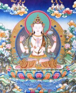 Chenrezig 4 arms, Tibetaans Instituut, Pudja, Buddhism